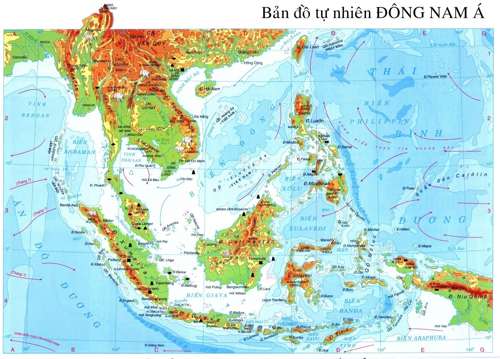 Đặc điểm điều kiện tự nhiên của Đông Nam Á?
